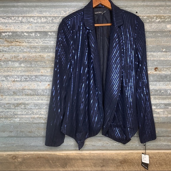 dolce cabo sequin blazer